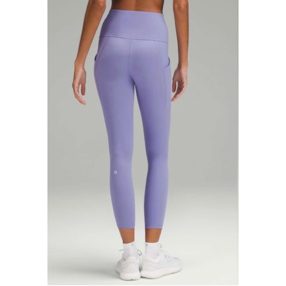 NWT Lululemon Wunder Train HR Tight 25" Pockets 8 Dark Lavender Yoga Athleisure